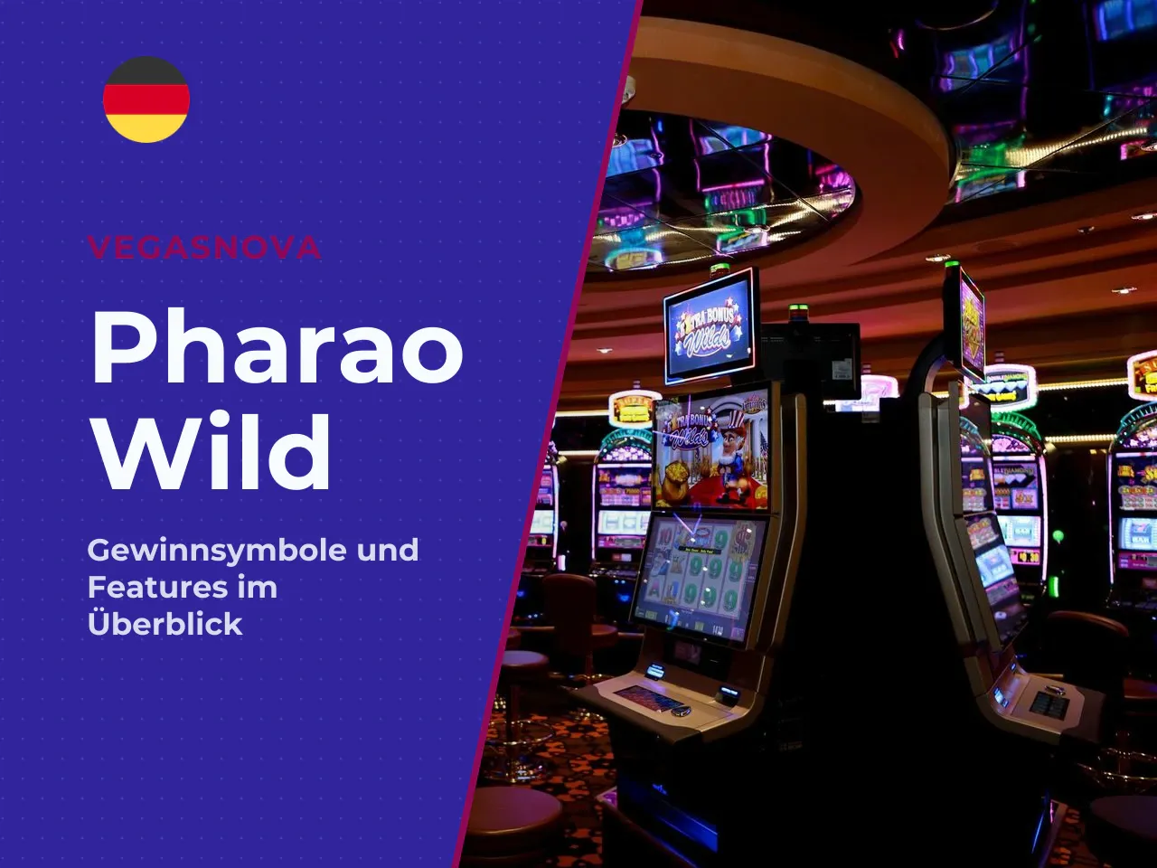 Pharao-Wild und weitere Gewinnsymbole. Das Pharao-Symbol