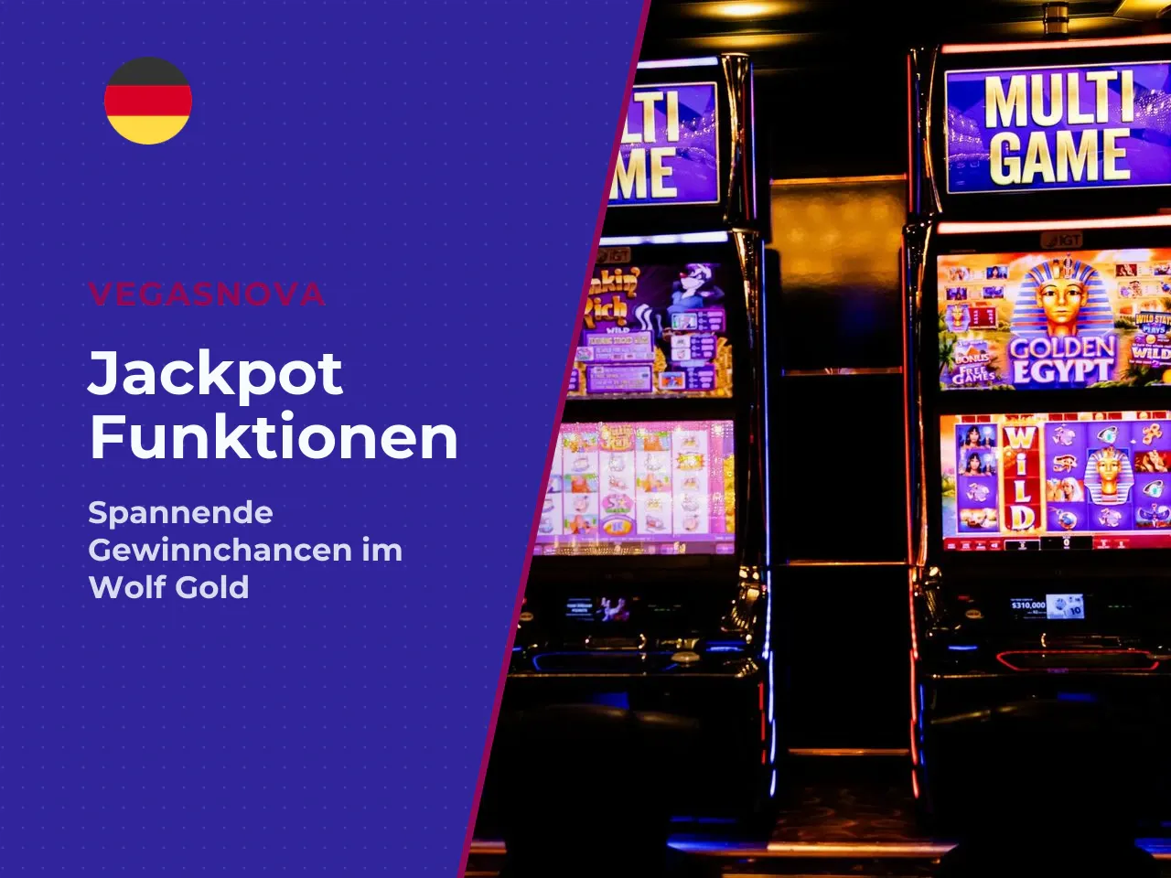 Jackpot Feature und Gold-Symbole. Das Money-Respin-Feature