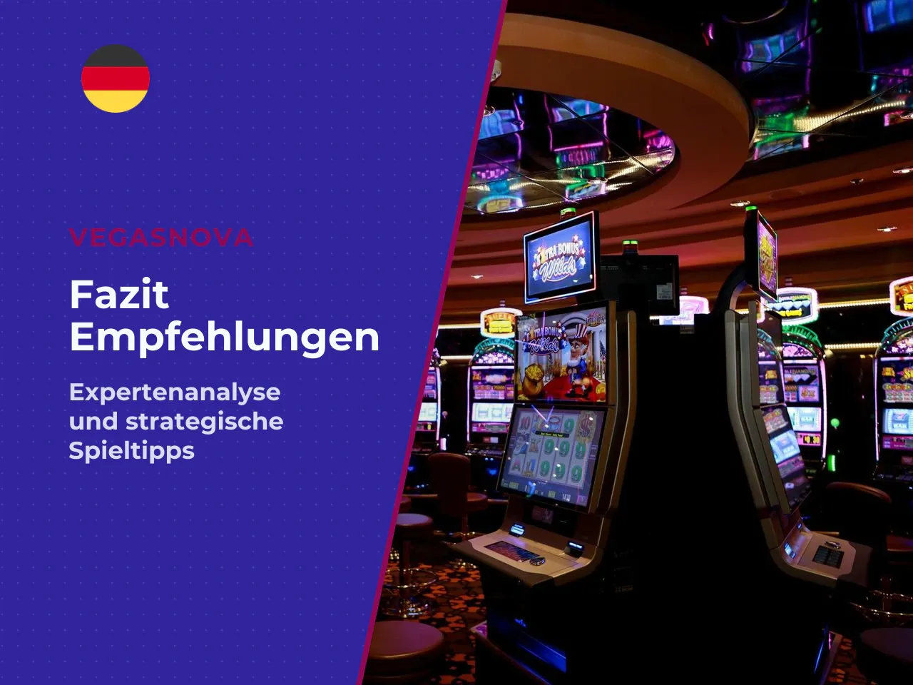 Schlussfolgerungen und Empfehlungen. Sweet Bonanza ist